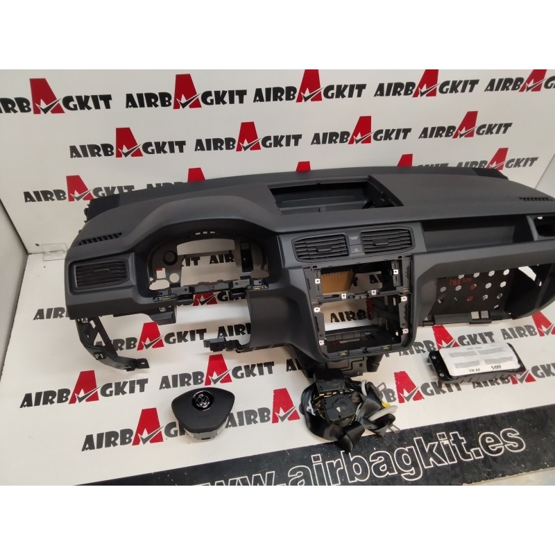 VW CADDY 2015-2020 COMERCIAL SIN asientos traseros KIT AIRBAGS COMPLETO VOLKSWAGEN CADDY 2015 - 2020