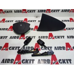 RENAULT TWINGO 2006 - 2015 NEGRO (A.VOLANTE TOCADO) KIT AIRBAGS COMPLETO RENAULT TWINGO 2006-2007-2008-2009-2010-2011-2012...