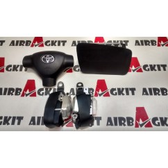 TOYOTA AYGO 2005 - 2010 (A. VOLANTE TOCADO) KIT AIRBAGS COMPLETO TOYOTA AYGO 2005-2006-2007-2008-2009-2010-2011-2012-2013-...