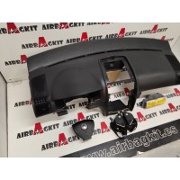 VOLKSWAGEN TOURAN 1T2 2006-2010 KIT AIRBAGS COMPLETO VOLKSWAGEN TOURAN 1T2 2006-2007-208-2009-2010 1ER RESTY