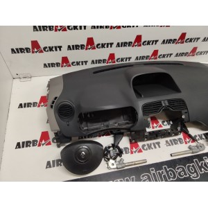 RENAULT KANGOO 2008 - 2013, AIRBAG VOLANTE NEGRO  SIN MANDOS KIT AIRBAGS COMPLETO RENAULT KANGOO 2ª GEN. 2008-009-2010-201...