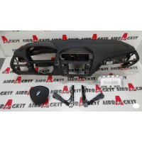 BMW SERIE 1 F20 2011 -2015 AIRBAG VOLANTE CON 2 REBAJES Y SALPICADERO SIN ALTAVOZ SIN COSTURAS KIT AIRBAGS COMPLETO BMW SE...