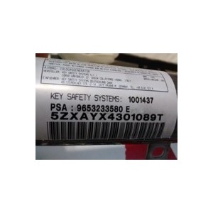 9653233580E AIRBAG CURTAIN LEFT PEUGEOT 307 S1 2001 - 2005