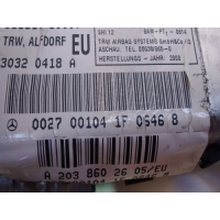 2038602605 AIRBAG DOOR RIGHT MERCEDES-BENZ a-CLASS C 2nd GENER. W 203 2000 - 2008